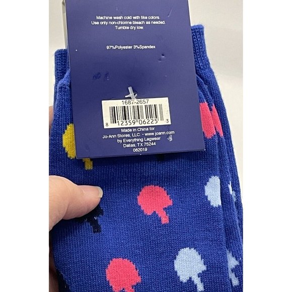 Happy Hanukkah Adult Crew Socks Dreidel Jewish Holiday Gift size 4 10 How I roll - Picture 3 of 4